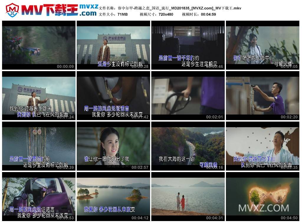 容中尔甲-跨越之恋_国语_流行_MD201835